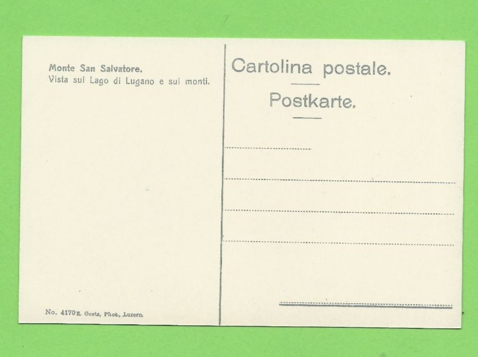 Cartoline postali: Monte S. Salvatore – Nuovo (secondo la descrizione) da Zürich venduto da t24_de 1