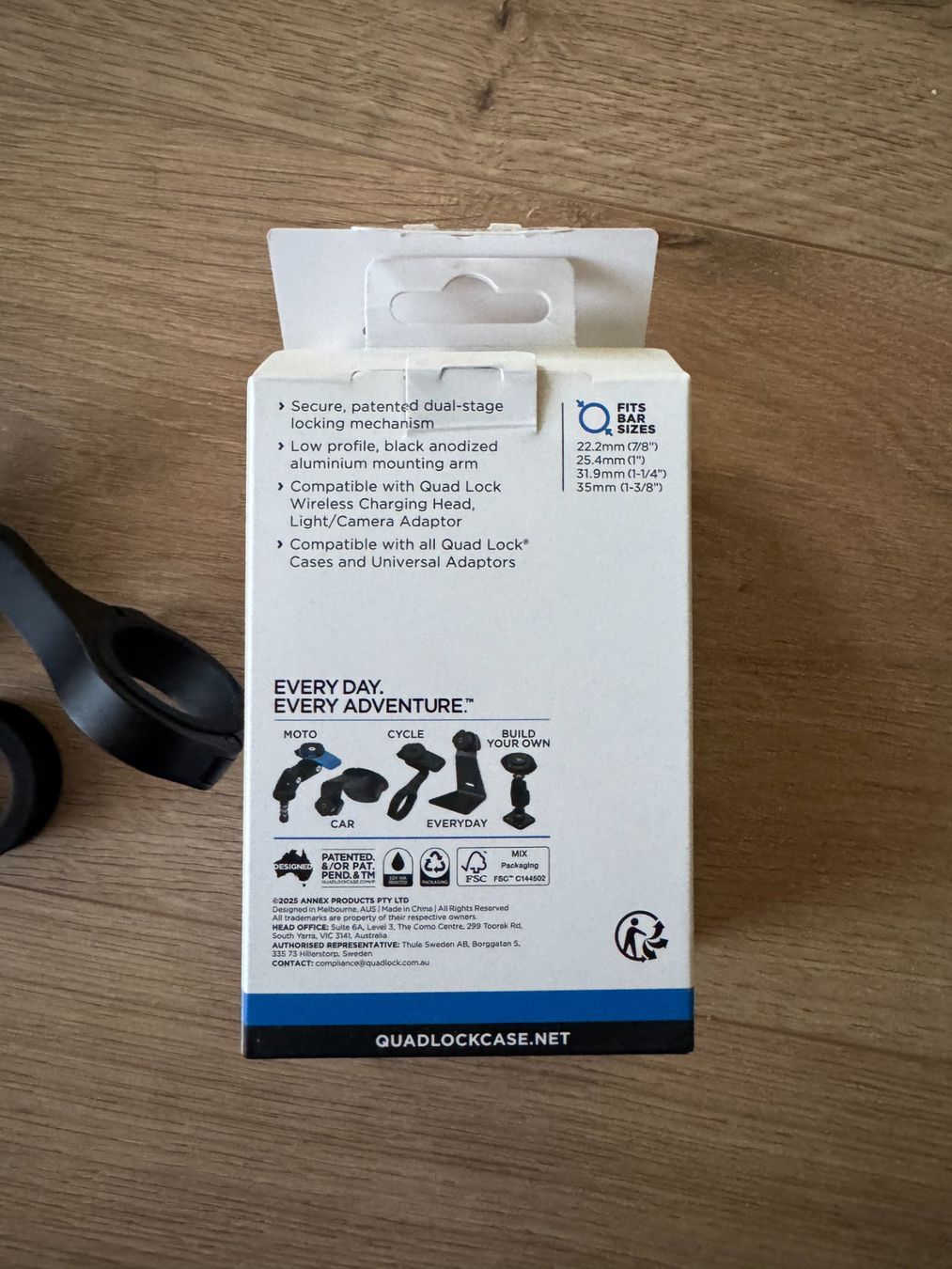 Quad Lock Supporti per biciclette: Quad Lock Halterung Fahrradlenker – Nuovo (secondo la descrizione) da Wichtrach venduto da rei_r2nn 2