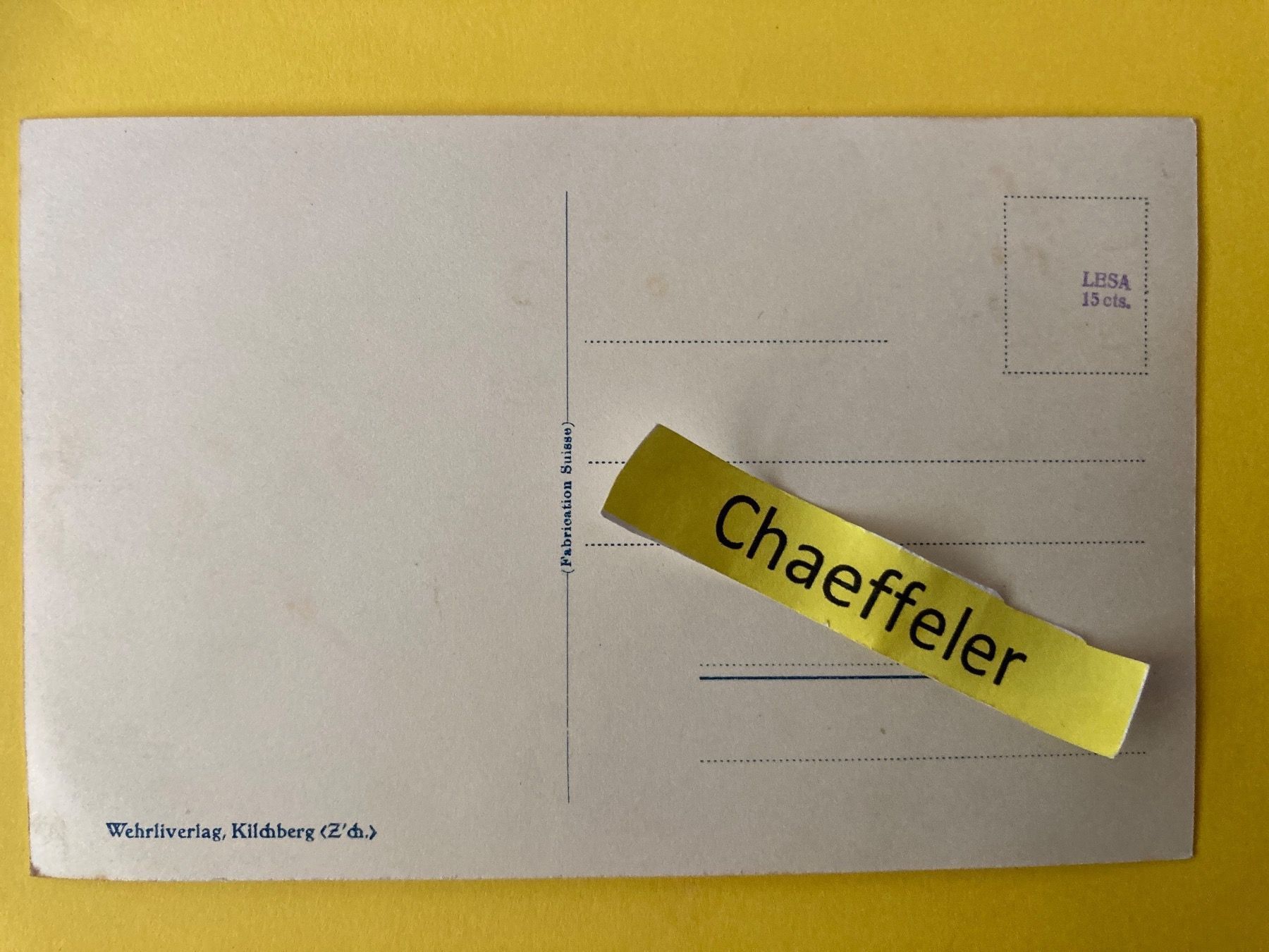 Cartoline postali: Basel, mittlere Rheinbrücke – Usato da Zürich venduto da Chaeffeler 1