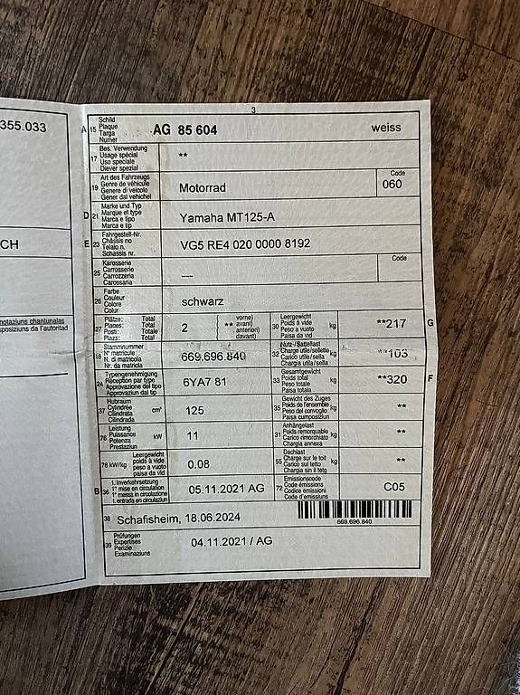 Strada: Yamaha MT-125 ABS, Top Zustand – Usato da Muhen venduto da feh_rfr6 4