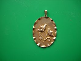 Art Deco Anhänger-Schweiz um 1930-Silber vergoldet