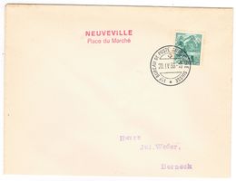 Lettre de Neuveville BPA A126 pour Berneck le 20.IV.38