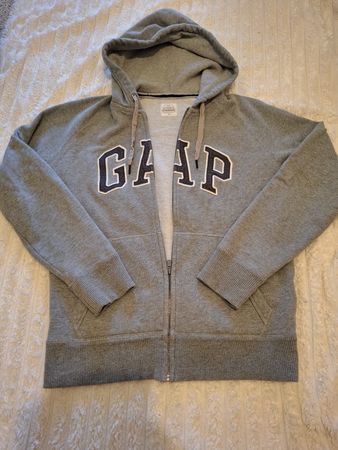 Sweat à capuche zippé GAP (Taille S) – Gris