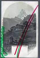 Zermatt. Partie aus dem alten Zermatt.