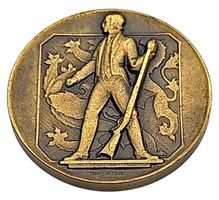 Schützenmedaille CH Vintage THURGAU 1935