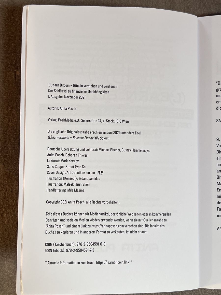 Libri: (L)earn Bitcoin - Anita Posch – Usato da Gempenach venduto da amdor 2