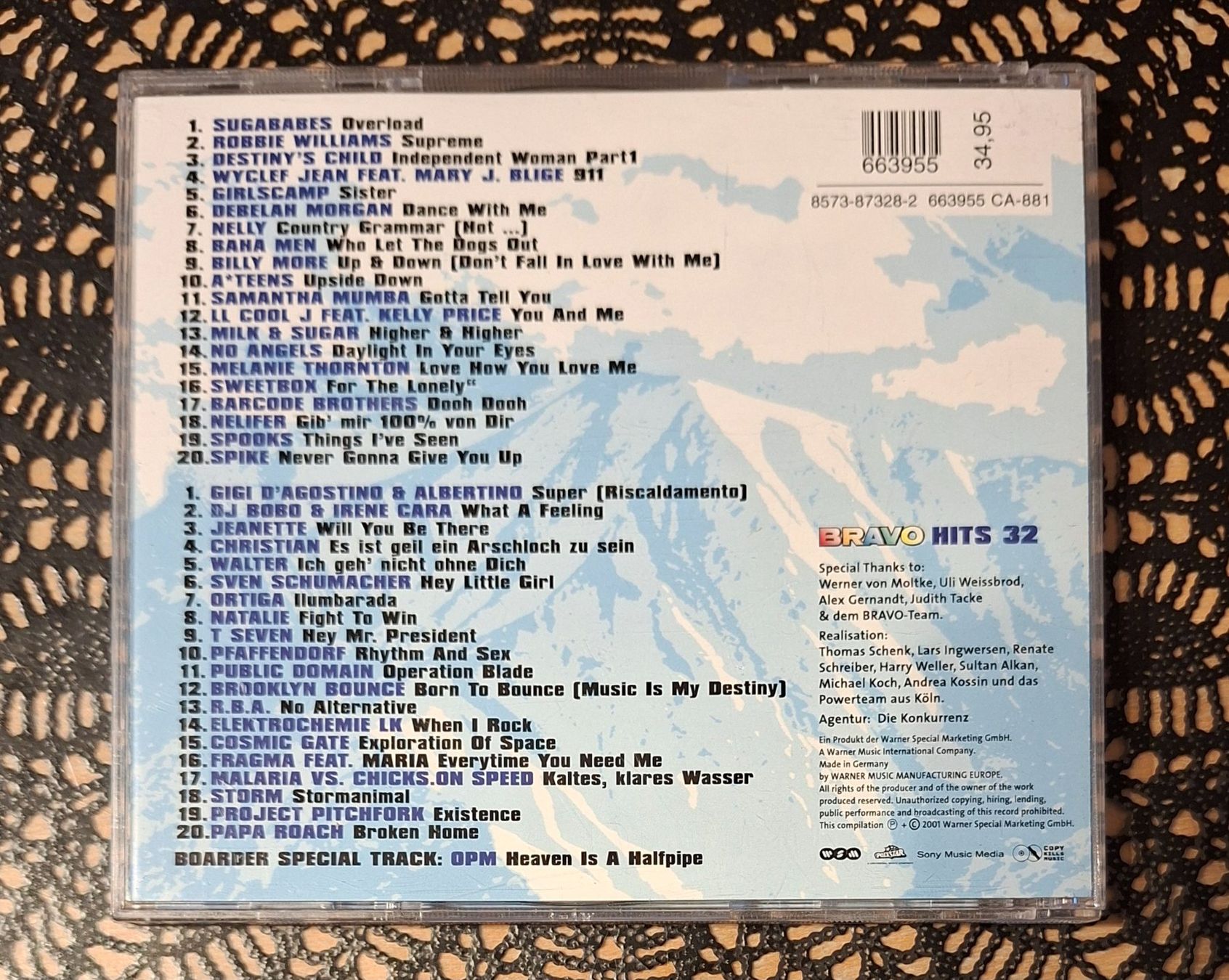 CD: Bravo Hits 32, Doppel CD, 2001, Hit Compilation, Sampler – Usato da Amriswil venduto da Celini3 1