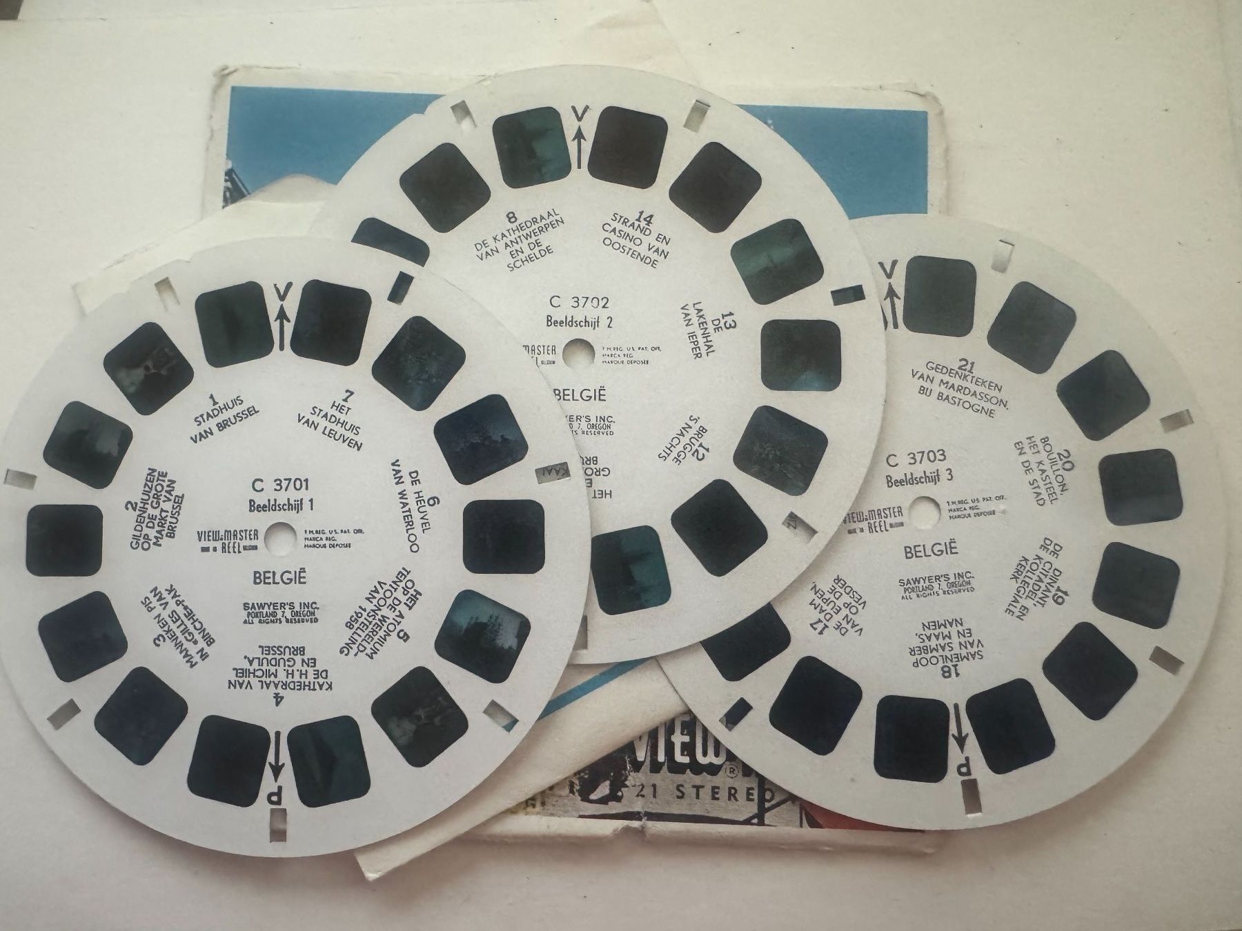 View-master Spielzeuge: View-Master 3D: Nr. C 370 BELGIE (3 Scheiben) – Gebraucht aus Tegerfelden von siebenmacky 3