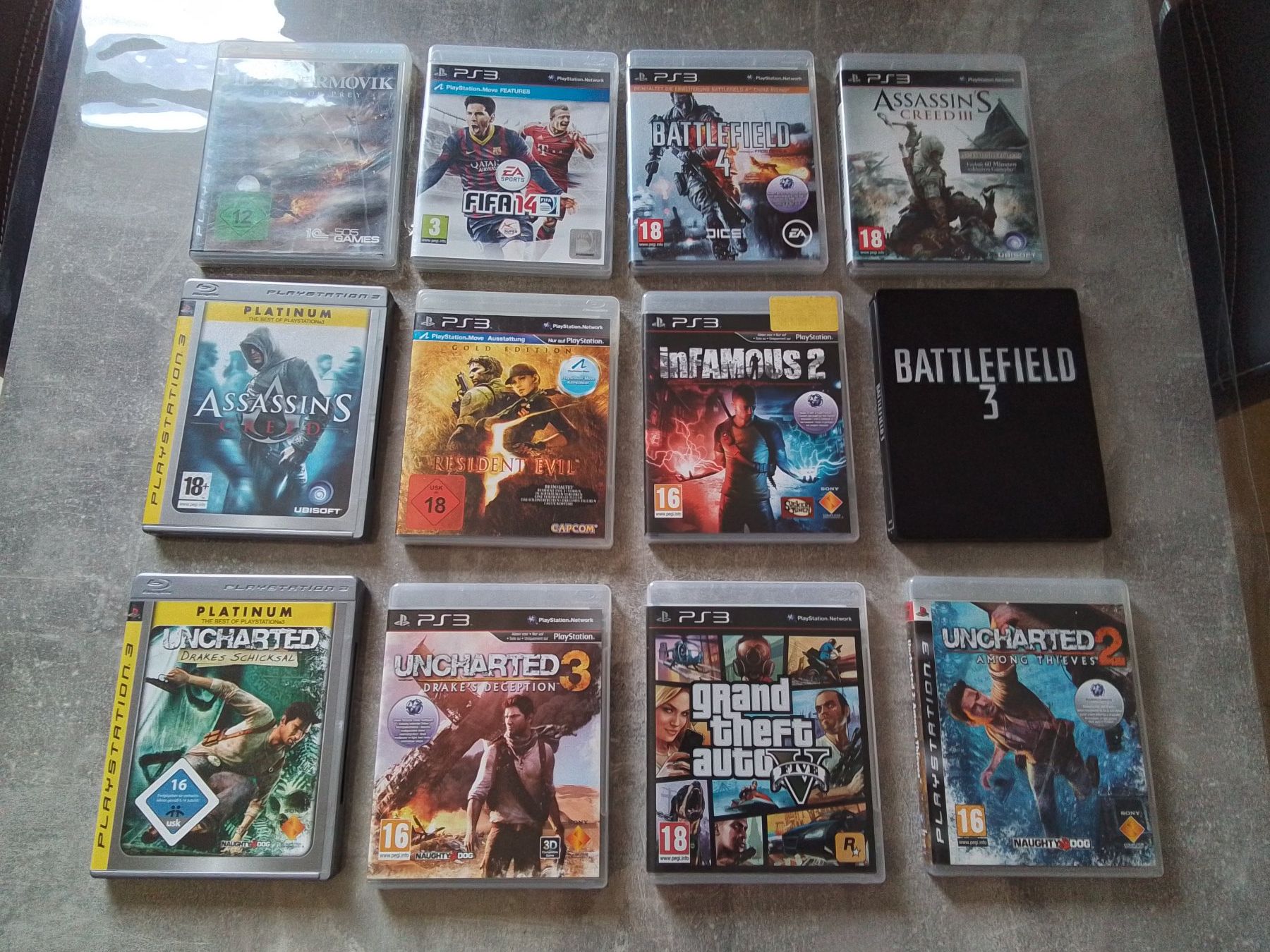 Sony Jeux: Collection PS3 + 70 jeux – D'occasion à Courgenay par Romano-Athletics 1