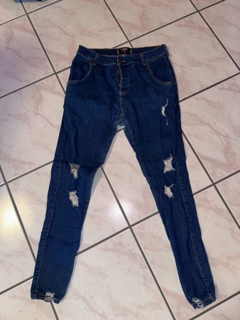SIKSILK: Blue Skinny Jeans Taglia L