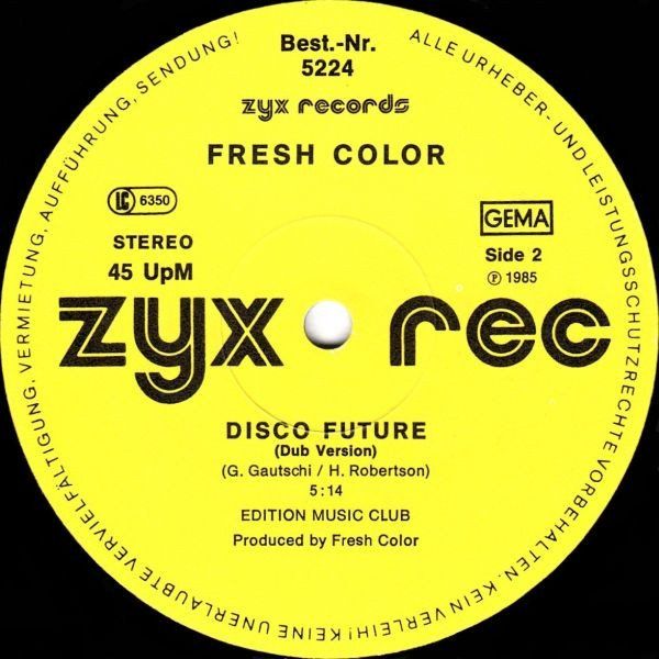 Vinyles: Fresh Color Disco Future CH Band 12" Maxi 1985 – D'occasion à Thun par Pemoya 3