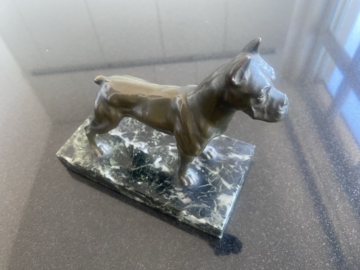 Sculture & Statue: Bronze Boxerhund  – Usato da Buochs venduto da Chreschte2 3
