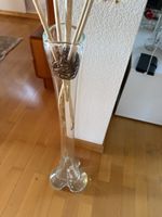 Glasi Hergiswil Bodenvase aus Glas transparent guter Zustand