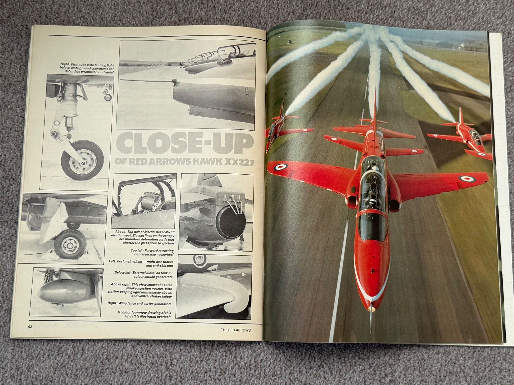 Schweizer Armee Documenti: Prospekt der RED ARROWS von 1982 – Usato da Brütten venduto da Hst1 8