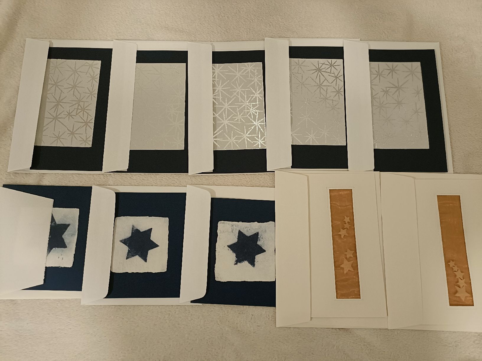 Cartoline: 10 Stk. Weihnachtskarten Handgemacht – Nuovo e nell'imballaggio originale da Grabs venduto da cmbo79