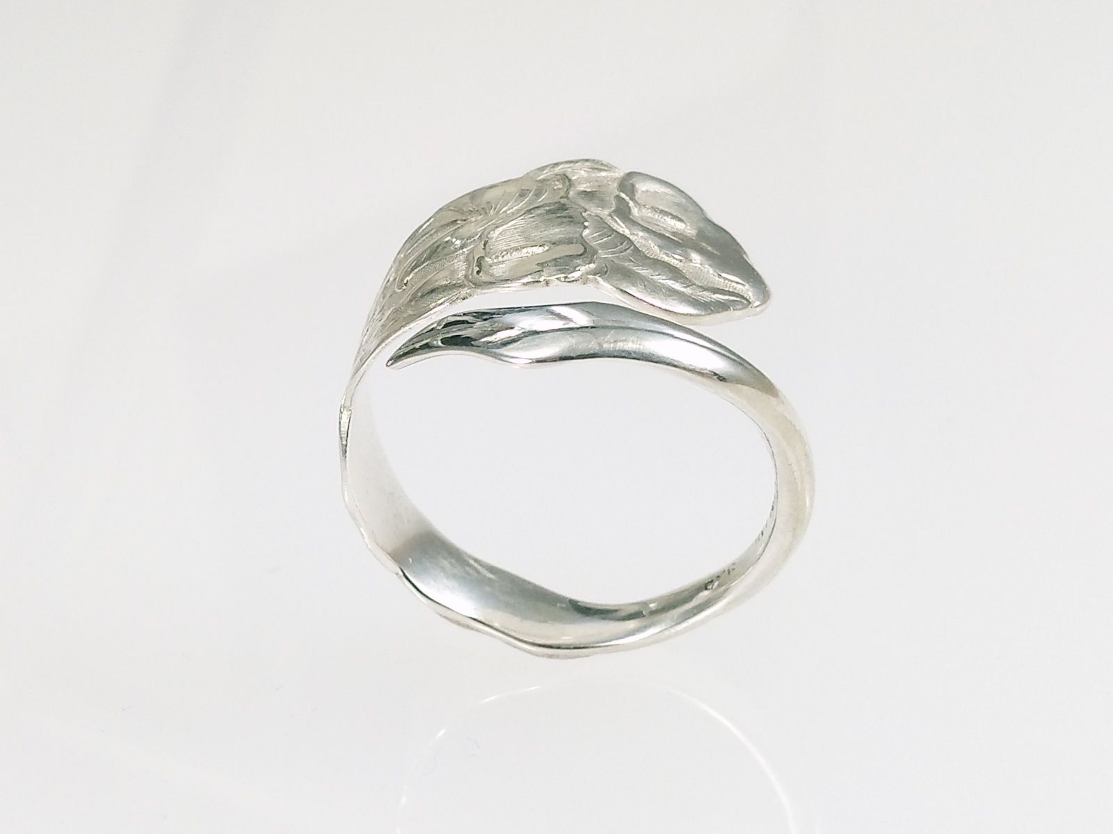 Anelli: Offener Silberring im Jugendstil mit Calla Lilien – Nuovo e nell'imballaggio originale da Meilen venduto da Byrd-bijoux 3