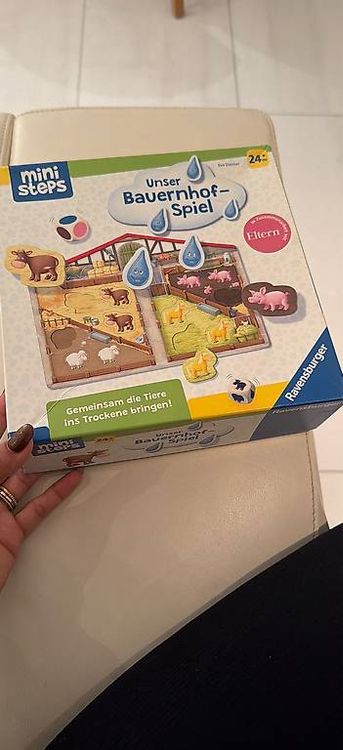 Ravensburger 'Unser Bauernhof' Gioco Da Tavolo Per Bambini 3+ – Gioco Cooperativo Con Animali E Trattore, In Legno E Cartone