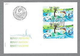 2013, 3 ILLUSTR. FDC RENATURIERUNG, SBK 1474 - 1476