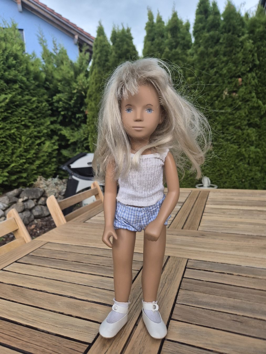 Sasha Morgenthaler Bambole: sasha puppe blond Gingham blue dress  – Usato da Farvagny-le-Grand venduto da Grapeful88 3