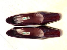 Damen Schuhe , Leder Weinrot Grösse 37.5  von Walder  Pumps