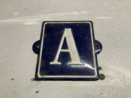 plaque en émail A