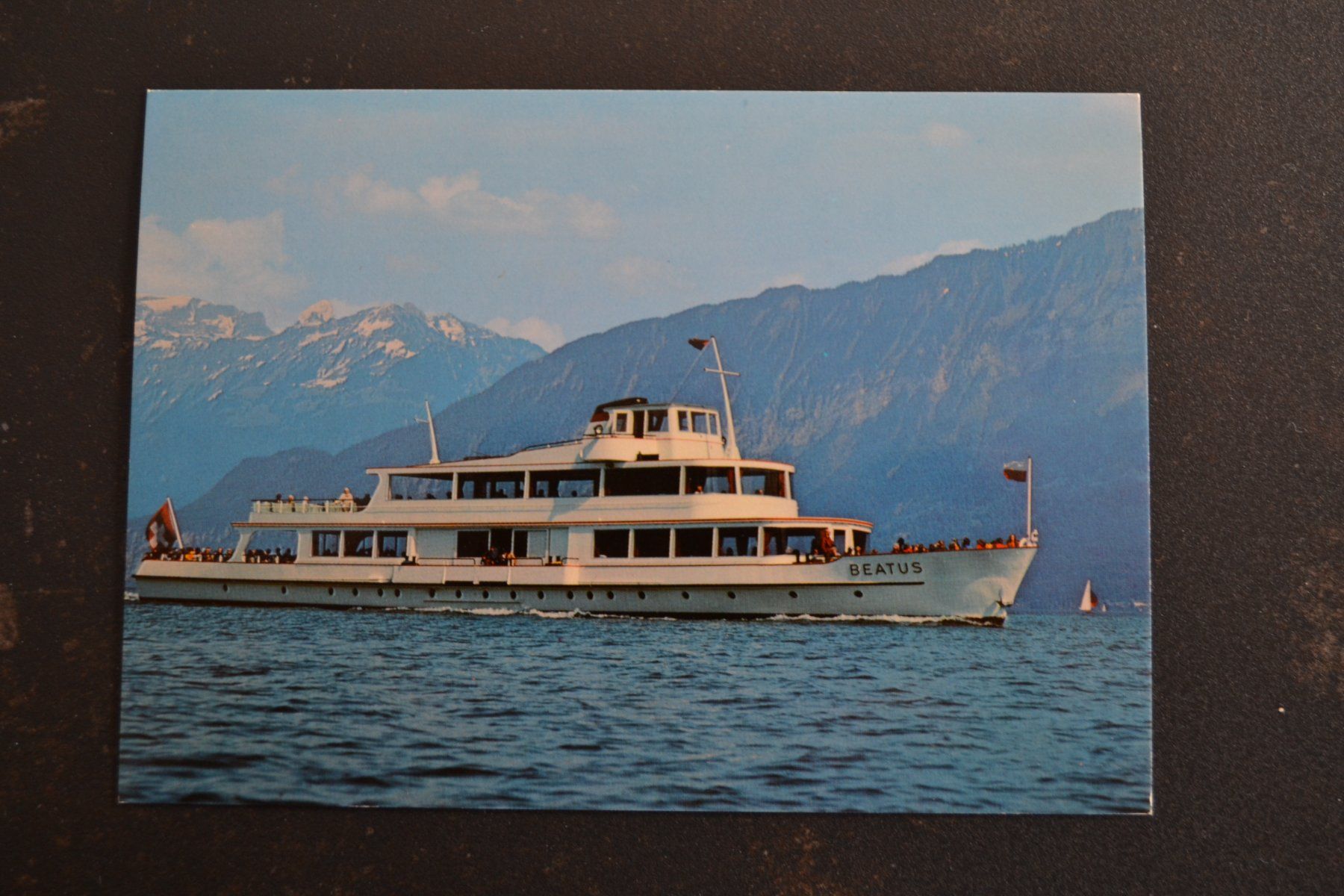 Cartoline postali: AK MS Beatus auf dem Thunersee – Usato da Beinwil am See venduto da kajak55