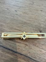 Krawattennadel Gold Freimaurer Symbol guter Zustand 5.5 cm
