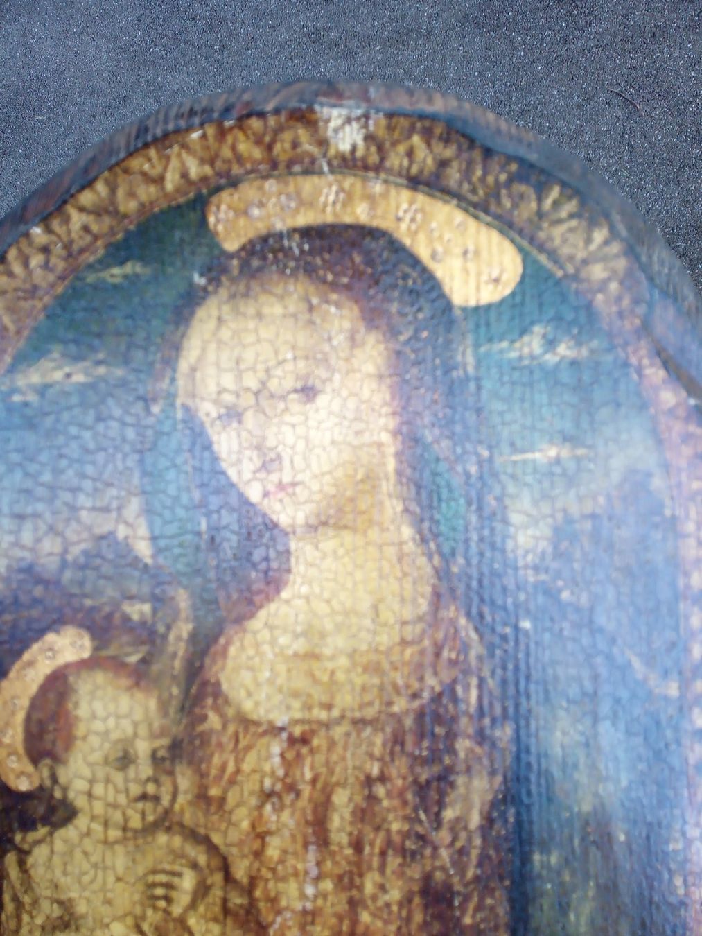 Foto & Immagini: Madonna mit Kind auf Holz – Usato da Zürich venduto da edi_c2m6 4