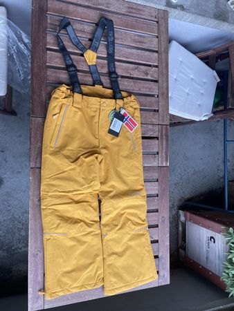 Trollkids Holmenkollen Skihose Kinder Gr. 130 Gelb Neu & OVP