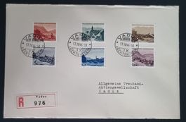 1944 : Freimarken Landschaften auf FDC, KP 180.--