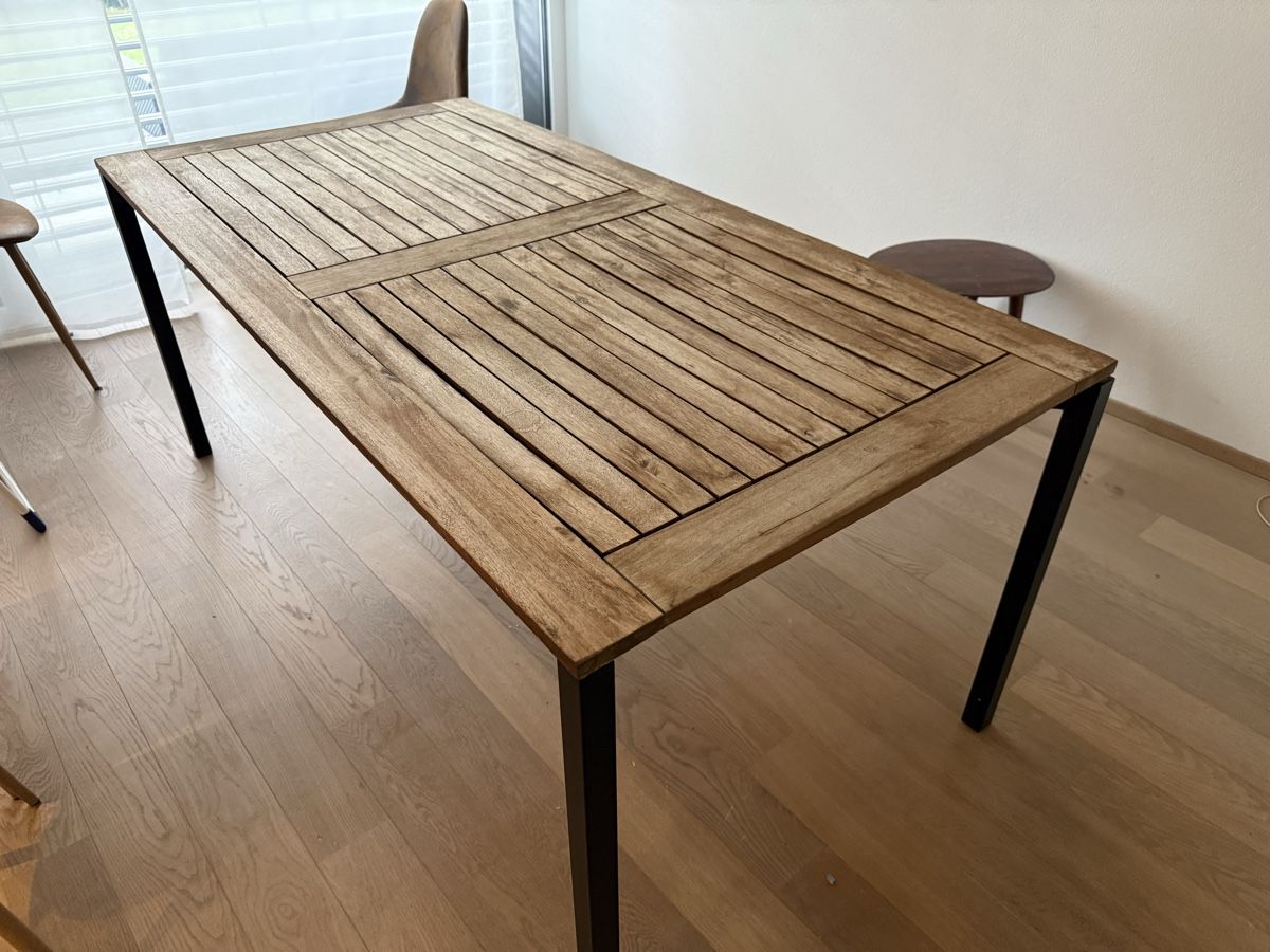 Tavoli: Extendable Garden Dining Table Wood – Usato da Dietlikon venduto da lot_rel 4