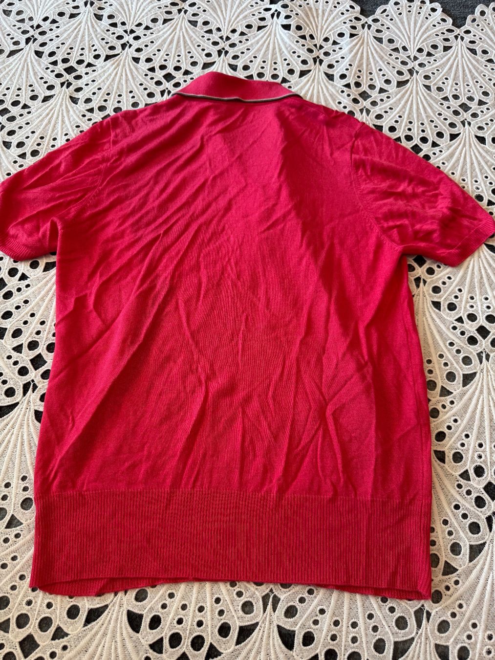 Magliette Polo: Damen-Polohemd mit Herbstlaub-Muster Gr M – Usato da Frenkendorf venduto da Style365 6