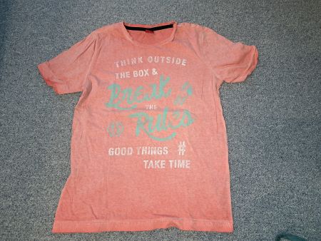 S.Oliver T-Shirt Grösse S / 140 "Break the Rules" Neu
