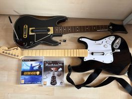 2 GuitarHero Controller inkl. Guitar Hero Live und Rocksmith
