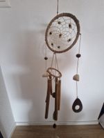 Sommerlicher Traumfänger mit Bambus Klangspiel, Deko