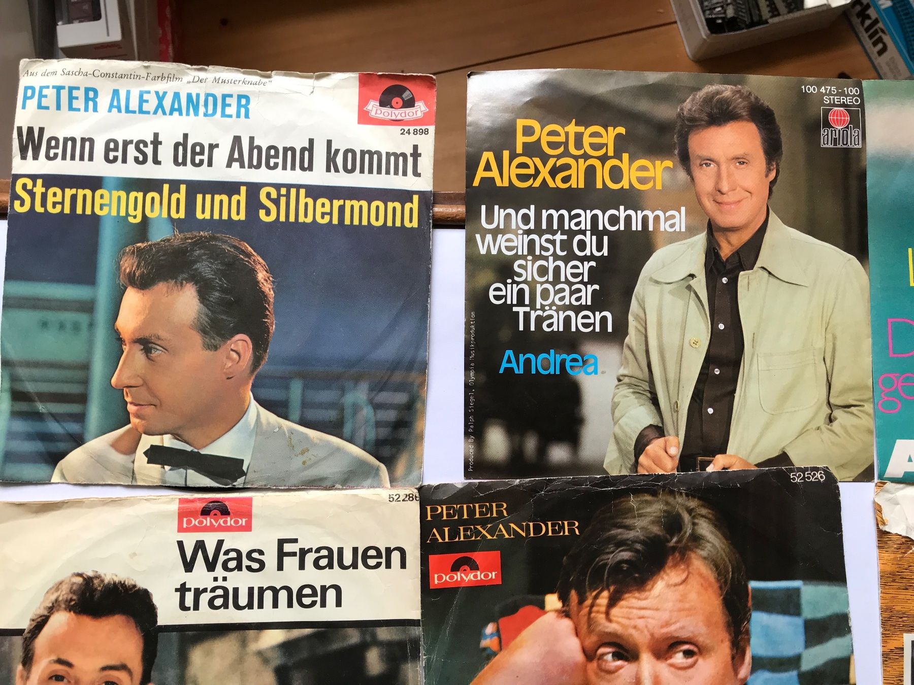 Schallplatten: 7 singles peter alexander, sternengold und silbermond usw. – Gebraucht aus liestal von makai05 1