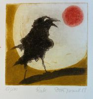 TERMATH Doris (1938) - Der Rabe - Radierung