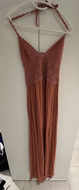 Gestricktes Kleid aus Hippie Markt Ibiza, marsala rot, S | Kaufen auf ...
