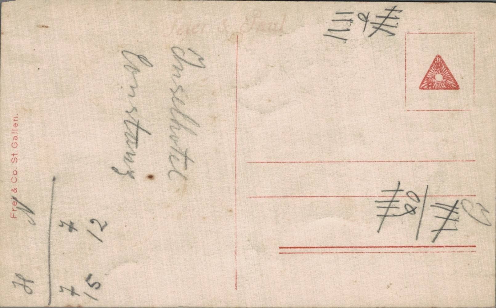 Cartoline postali: Alte Ansichtskarte St. Gallen, Damhirsche im Wildpark – Usato da Luzern venduto da Kartenansicht 1