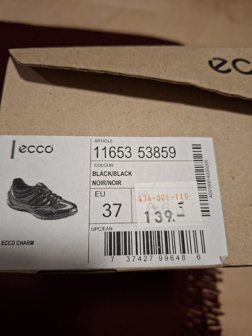 Ecco Scarpe da donna: Ecco Sneaker, Leder, schwarz, Gr. 37, neu – Nuovo e nell'imballaggio originale da Wolfhalden venduto da Irma-s-best 3