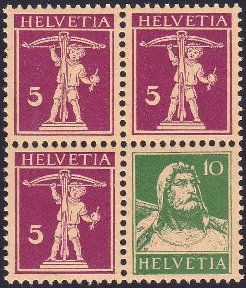 Tutti i francobolli: Z11, 5+10Rp. postfrisch, SBK 75.- – Usato da Wenslingen venduto da riger11