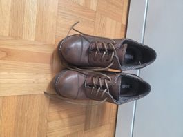 Braune Bummschuhe mit Absatz, Grösse 35