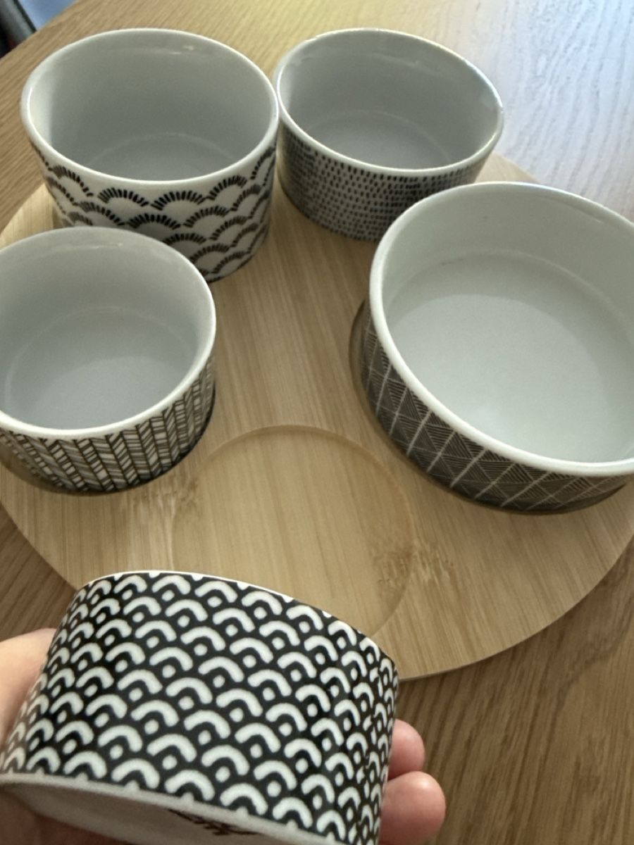 Set di piatti: Schale Set mit Bambusteller, neuwertig – Nuovo (secondo la descrizione) da Tobel venduto da cel_d6wl 2