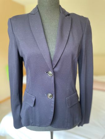 Marc Cain Blazer Gr. 36 Dunkelblau Japan Wolle Top Zustand