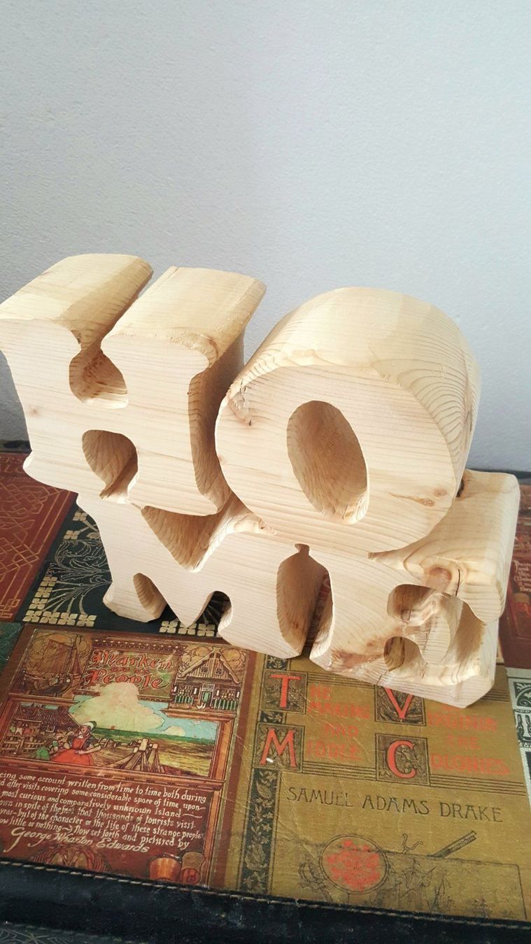 Articoli in legno: Home Decor Beschriftung – Nuovo e nell'imballaggio originale da Domat-ems venduto da Gr8wood