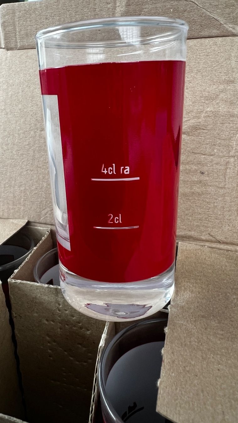 Bicchieri: Bacardi Shotgläser 6stk. – Nuovo e nell'imballaggio originale da Rebstein venduto da gimmma 1