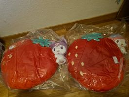 LAST PRICE My Melody + Kuromi on Strawberry Big Doll Sanrio