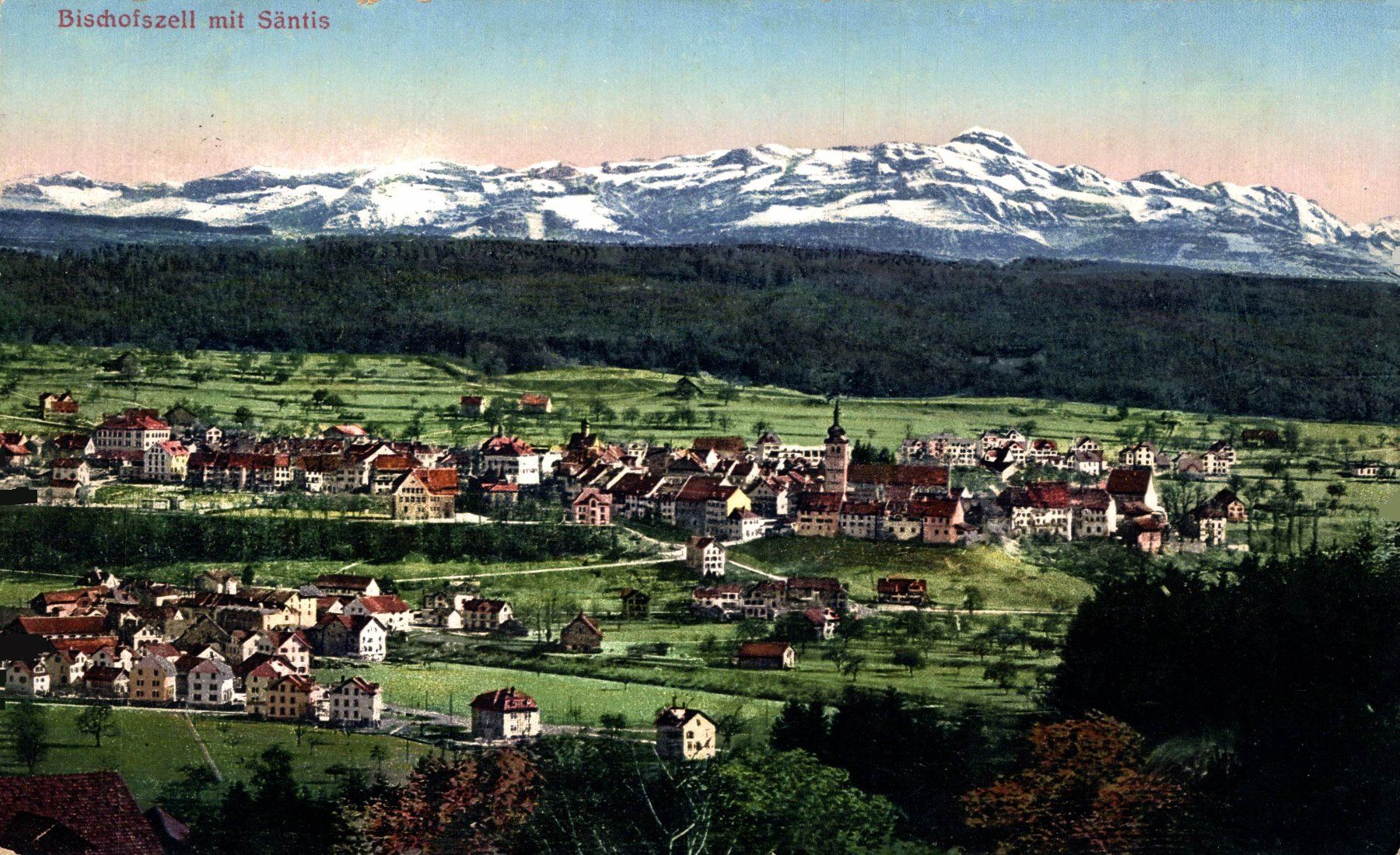 Cartes postales: Bischofszell mit Säntis – D'occasion à Bronschhofen par Astore