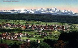 Bischofszell mit Säntis