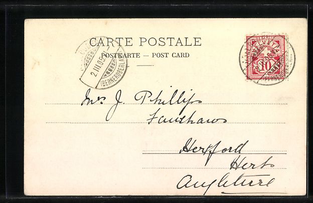Cartoline postali: AK Adelboden, Grand Hotel, 1905 – Usato da Berlin venduto da bartko-reher 1